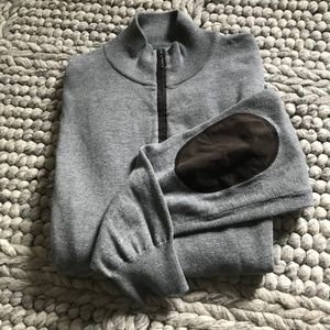 Lachlan gray quarter zip sweater